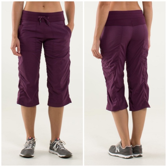 lululemon athletica Pants - Lululemon Studio Crop Plum Purple Size 4